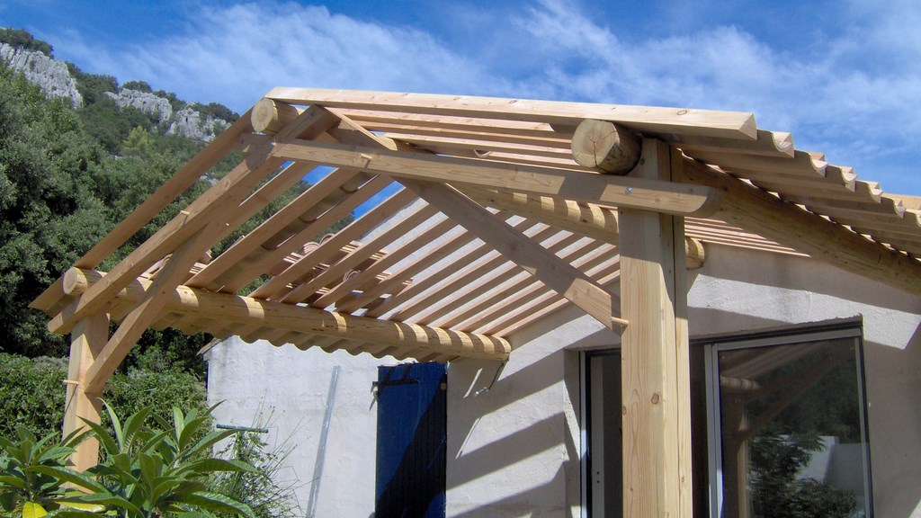 pergola bois herault